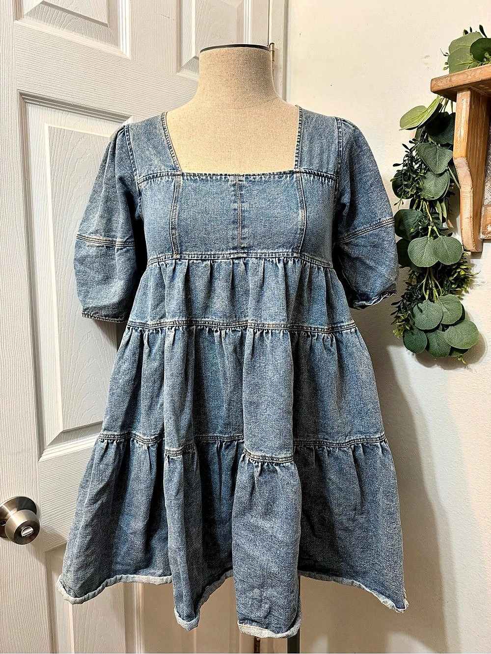 jacquie the label Denim Babydoll Dress - Picture 9 of 10